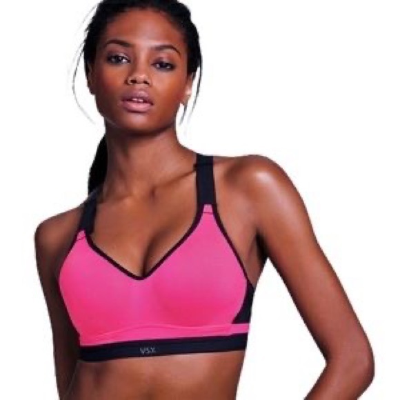 Victoria’s Secret VSX Plus XL Padded Sports Bra Neon Pink - Picture 2 of 2